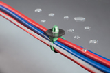 1-Piece Cable Tie with fixing element, with Arrowhead and Disc