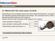 Useful tools for selecting the right heat shrink tubing