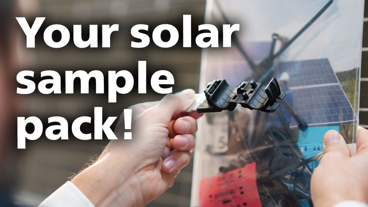 Sample Pack for Photovoltaic Cable Management