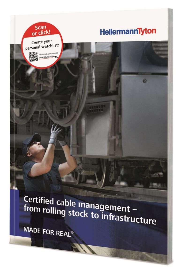 Cover of railway product brochure