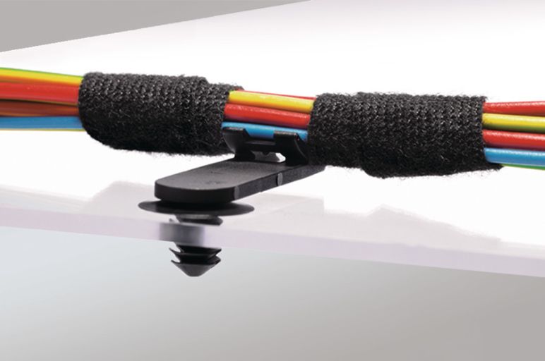 Cable clip solutions: adhesive and screw-in options