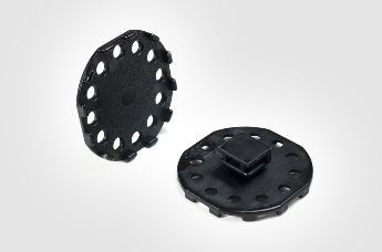 Cable tie mounts for uneven surfaces