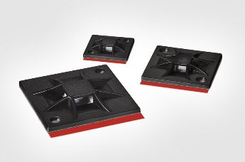 Adhesive cable tie mounts