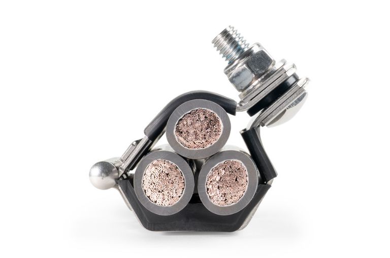 trefoil steel wire armoured cable cleat