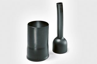 Bulbous heat shrink boots