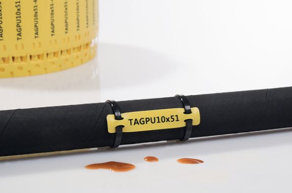 Halogen free, UV-stabilised wire tags