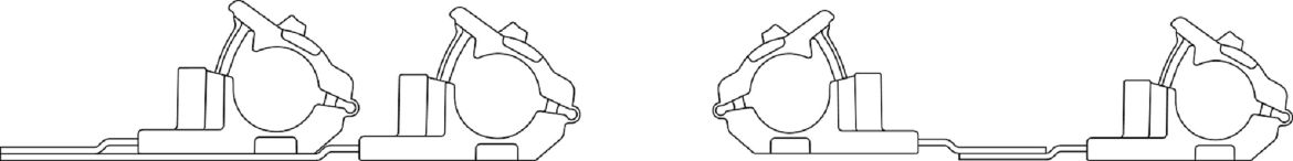 Ratchet P-Clamp fixed configurations