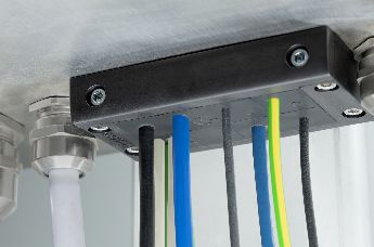 Cable entry plate VarioPlate system with blind plug for future interchanges and services