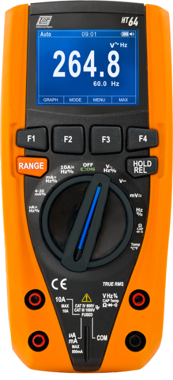 HT64 TRMS/AC+DC Multimeter